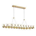 Люстра овальная с круглыми светодиодными источниками света Maxine Light варинант исполнения - 1 | Loft Concept в Челябинске