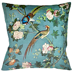 Подушка декоративная с изображением птицы в саду Chinoiserie Birds in the Garden Cushion варинант исполнения - 1 | Loft Concept в Челябинске