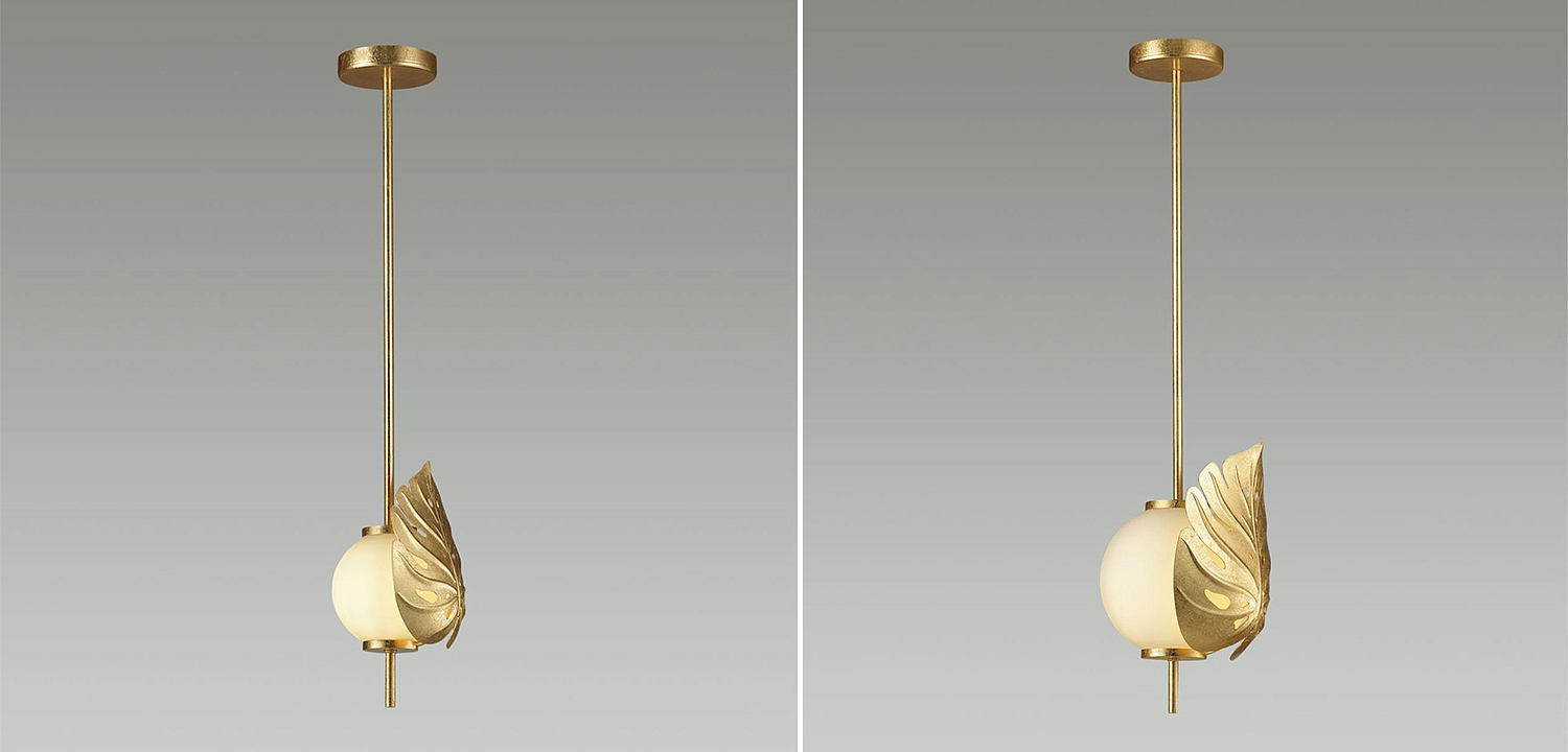 Подвесной светильник Gold Monstera Leaf Подвесной светильник Gold Monstera Leaf - Loft-Concept в Челябинске
