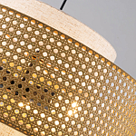 Подвесной светильник с декоративным поясом из плетеного бамбука Biuloggicu варинант исполнения - 5 | Loft Concept в Челябинске