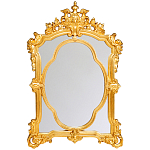Зеркало с ажурной раме золотого цвета Classic Ornament Mirror варинант исполнения - 1 | Loft Concept в Челябинске