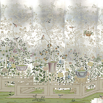 Обои ручная роспись Temple Newsam White Gold gilded silk варинант исполнения - 1 | Loft Concept в Челябинске