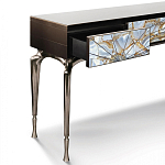 Консоль с 3-мя выдвижными ящиками и фасадом с эффектом трещины Visionnaire варинант исполнения - 1 | Loft Concept в Челябинске