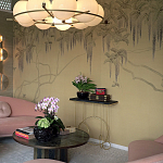 Обои в японском стиле Wisteria Original colourway on Raw Silk dyed silk варинант исполнения - 1 | Loft Concept в Челябинске