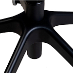 Стул с мягкой синей обивкой из велюра и подъемно-поворотным механизмом на черных колесиках Harper Blue варинант исполнения - 6 | Loft Concept в Челябинске