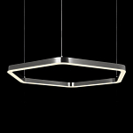 Люстра подвесная светодиодная в форме шестиугольника Диаметр 100 см Hexagon Horizontal варинант исполнения - 4 | Loft Concept в Челябинске