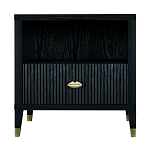 Прикроватная тумбочка с полкой Elsa Dreams Black варинант исполнения - 6 | Loft Concept в Челябинске