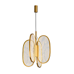 Люстра с гравировкой на акриловых плафонах Gravyura Bronze D 33 см варинант исполнения - 2 | Loft Concept в Челябинске