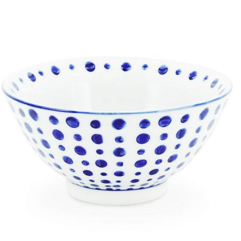 Салатник Cup Chino D14 Белый Синий Салатник Cup Chino D14 Белый Синий в Челябинске | Loft Concept