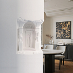 Встраиваемый в стену гипсовый светильник под покраску с колоннами и арками в античном стиле Antiquity Athena варинант исполнения - 15 | Loft Concept в Челябинске