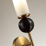 Бра с цилиндрическим матовым плафоном и шаром из камня на металлическом основании Orb Essence варинант исполнения - 3 | Loft Concept в Челябинске