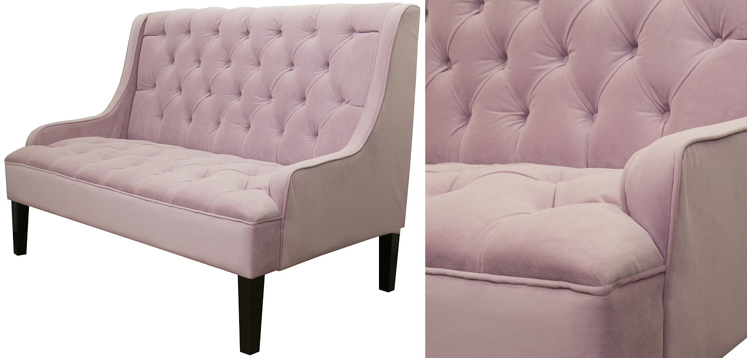 Диван Folket Sofa velour pink Диван Folket Sofa velour pink - Loft-Concept в Челябинске