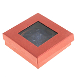 Зеркало карманное круглое двухстороннее из натурального камня Содалит в подарочной упаковке Gold Stone Mirrors варинант исполнения - 4 | Loft Concept в Челябинске