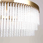 Люстра подвесная со стеклянными подвесками в виде перекрученных трубочек Nembus варинант исполнения - 4 | Loft Concept в Челябинске