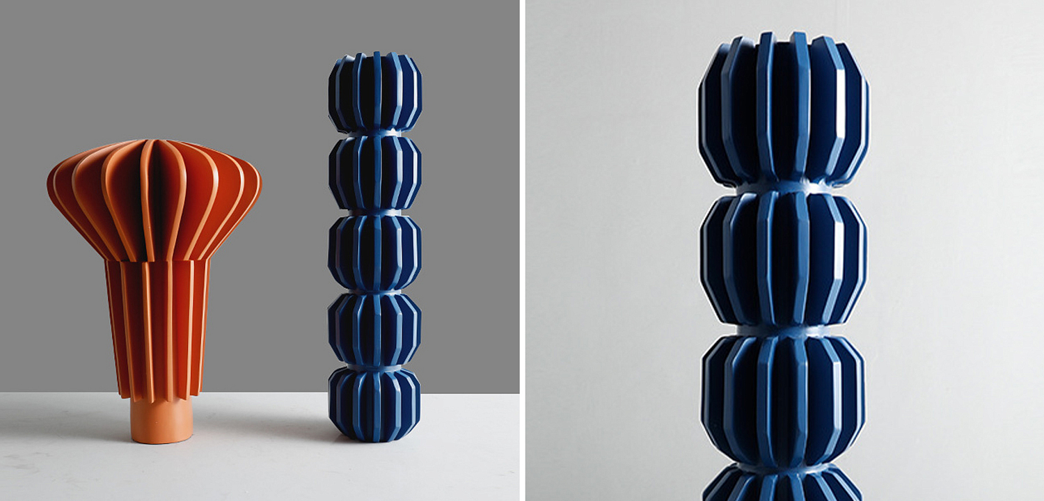 Ваза Mieko Blue Molecule Collection Vase Ваза Mieko Blue Molecule Collection Vase - Loft-Concept в Челябинске