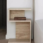 Дизайнерский журнальный стол фигурный с полками Gulip варинант исполнения - 1 | Loft Concept в Челябинске