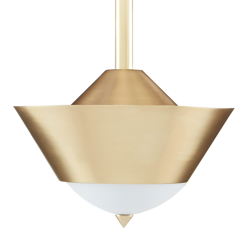Подвесной светильник светодиодный конусообразный Сone Shaped Gold Pendant Золотой Белый в Челябинске | Loft Concept 