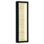 Светодиодное прямоугольное бра из металла черного цвета Lattice Lux варинант исполнения - 5 | Loft Concept в Челябинске