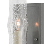 Бра с прозрачным плафоном на сером каркасе Elegant Gray Lamp варинант исполнения - 1 | Loft Concept в Челябинске