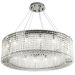 Круглая люстра с хрустальными подвесками хром Crystal Art Chrome Chandelier 16 варинант исполнения - 2 | Loft Concept в Челябинске
