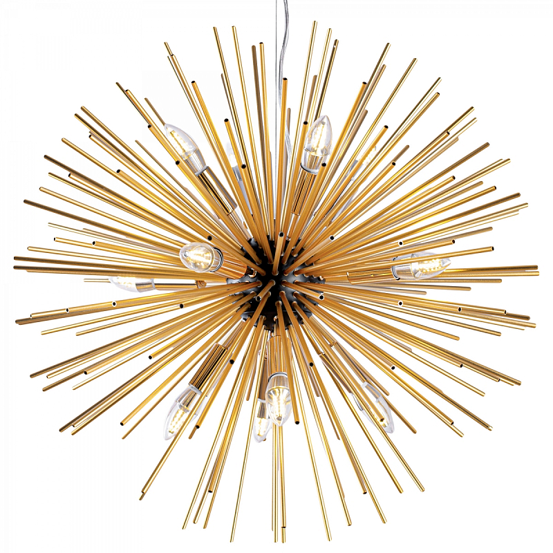 Huge Sputnik Chandelier Gold and Black Черный Золотой Huge Sputnik Chandelier Gold and Black Черный Золотой в Челябинске | Loft Concept