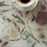 Поднос для ванны из эпоксидной смолы с цветами белая Epoxy Resin Flowers Bath Tray White варинант исполнения - 4 | Loft Concept в Челябинске