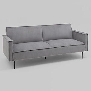 Диван современный вельветовый прямой Worcester Серый