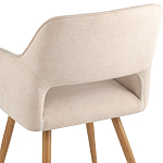 Стул в рогожке бежевого цвета NEASAN STOOL варинант исполнения - 7 | Loft Concept в Челябинске