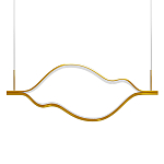 Подвесной светильник волнообразный изогнутый цвета латунь 3000К Spiral Lighting варинант исполнения - 1 | Loft Concept в Челябинске