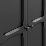 Шкаф черный Silva Black Cabinet варинант исполнения - 5 | Loft Concept в Челябинске