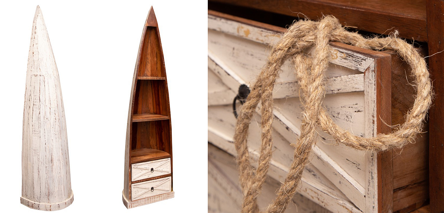 Стеллаж Old Boat White Стеллаж Old Boat White - Loft-Concept в Челябинске