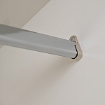 Шкаф бежевый двухдверный с полками и штангой Eccentricity варинант исполнения - 5 | Loft Concept в Челябинске