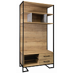 Стеллаж под TV в стиле лофт с открытыми полками и 2-мя ящиками Urban Style Space варинант исполнения - 1 | Loft Concept в Челябинске