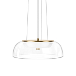 Подвесной светильник  с плоским прозрачным стеклянным плафоном Grada Light варинант исполнения - 1 | Loft Concept в Челябинске