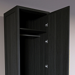 Узкий Шкаф Primo с 2 выдвижными ящиками Черный дуб варинант исполнения - 6 | Loft Concept в Челябинске