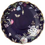 Ваза фарфоровая круглая на ножке с рисунком цветов Garden Whisper Porcelain Set  варинант исполнения - 1 | Loft Concept в Челябинске