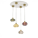 Подвесной светильник с прозрачным стеклянным плафоном округлой формы Effervia  варинант исполнения - 6 | Loft Concept в Челябинске