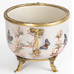 Фарфоровая чаша с бронзовыми элементами Eden Garden варинант исполнения - 3 | Loft Concept в Челябинске