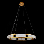 Люстра в виде кольца из натурального камня Golden Alavastor варинант исполнения - 2 | Loft Concept в Челябинске