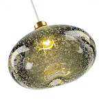 Подвесной светильник с прозрачным стеклянным плафоном округлой формы Effervia  варинант исполнения - 14 | Loft Concept в Челябинске