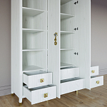 Большой шкаф с витриной Elsa Dreams White варинант исполнения - 3 | Loft Concept в Челябинске