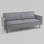 Диван современный вельветовый прямой Worcester Серый варинант исполнения - 1 | Loft Concept в Челябинске