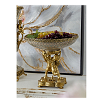 Чаша фарфоровая на двух бронзовых ангелах Eden Garden варинант исполнения - 4 | Loft Concept в Челябинске