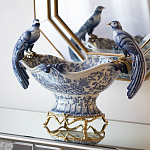 Фарфоровая чаша с птицами Blue and White варинант исполнения - 4 | Loft Concept в Челябинске