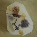 Шкатулка из эпоксидной смолы с цветами белая Epoxy Resin Flowers Box White варинант исполнения - 2 | Loft Concept в Челябинске
