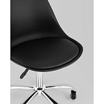 Офисный стул на металлическом основании EGGERY Black пластик варинант исполнения - 2 | Loft Concept в Челябинске