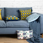 Чехол на подушку с двусторонним принтом и кисточками Ophelia Grove варинант исполнения - 6 | Loft Concept в Челябинске