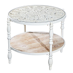 Журнальный столик из натурального дерева в винтажном стиле Openwork Coffee Table варинант исполнения - 1 | Loft Concept в Челябинске