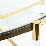 Кофейный столик со столешницей из стекла Crossy варинант исполнения - 3 | Loft Concept в Челябинске