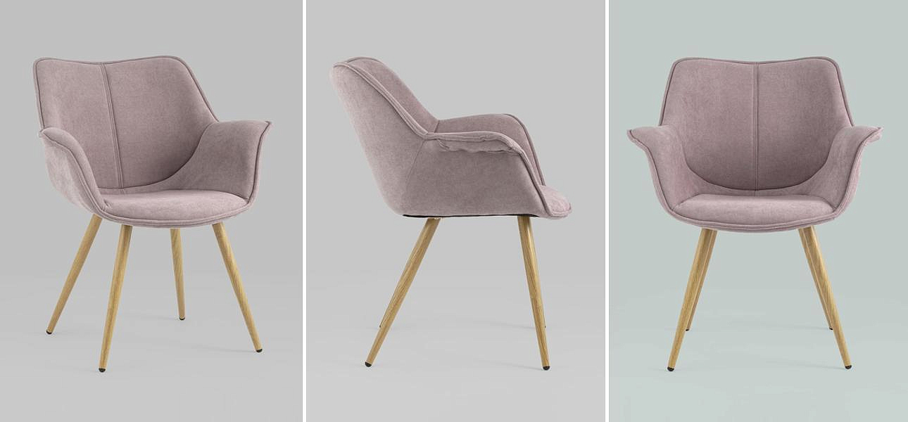 Стул Mason Chair Пепельно-Розовый Ножки светлое дерево Стул Mason Chair Пепельно-Розовый Ножки светлое дерево - Loft-Concept в Челябинске